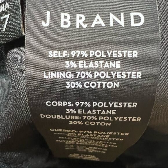 J Brand Women’s Pants Black Satin Straight Size 27 Waist Mid Rise - Picture 12 of 13